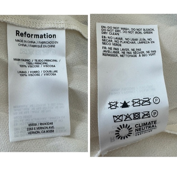 Reformation Emerick Women’s Slip on Floral Butterfly Print Slip Midi Dress Size - Picture 10 of 10